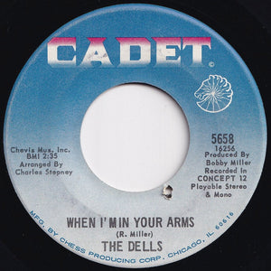 Dells - On The Dock Of The Bay / When I'm In Your Arms (7 inch Record / Used)