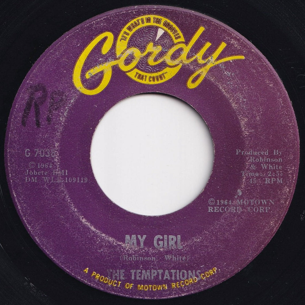 Temptations - My Girl / (Talking 'Bout) Nobody But My Baby (7 inch Record / Used)