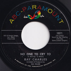 Ray Charles - A Tear Fell / No One To Cry To (7 inch Record / Used)