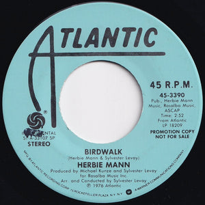 Herbie Mann  - Birdwalk / Birdwalk (7 inch Record / Used)