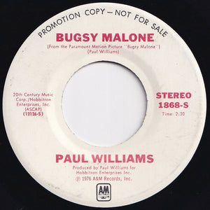 Paul Williams - Bugsy Malone (Mono) / (Stereo) (7 inch Record / Used)