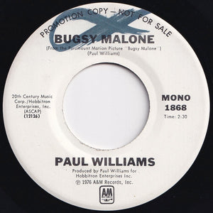 Paul Williams - Bugsy Malone (Mono) / (Stereo) (7 inch Record / Used)