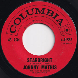 Johnny Mathis - Starbright / All Is Well (7 inch Record / Used)