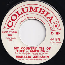 画像をギャラリービューアに読み込む, Mahalia Jackson - My Country Tis Of Thee - America / Onward Christian Soldiers (7 inch Record / Used)

