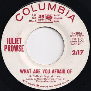 Juliet Prowse - Anyone Can Whistle / What Are You Afraid Of (7 inch Record / Used)