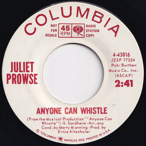 Juliet Prowse - Anyone Can Whistle / What Are You Afraid Of (7 inch Record / Used)