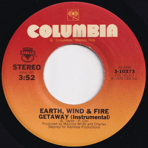 Earth, Wind & Fire - Getaway / (Instrumental) (7 inch Record / Used)