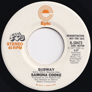 Samona Cooke - Subway (Mono) / (Stereo) (7 inch Record / Used)