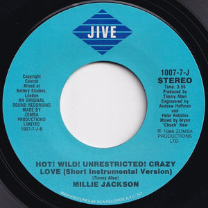 Millie Jackson - Hot! Wild! Unrestricted! Crazy Love (Single Version) / (Instrumental Version) (7 inch Record / Used)