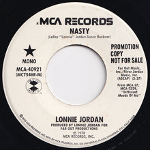 画像をギャラリービューアに読み込む, Lonnie Jordan - Nasty (Mono) / (Stereo) (7 inch Record / Used)
