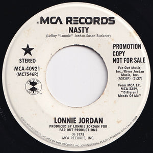 Lonnie Jordan - Nasty (Mono) / (Stereo) (7 inch Record / Used)