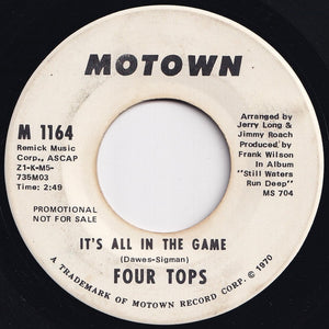 Four Tops - It's All In The Game / It's All In The Game (7 inch Record / Used)