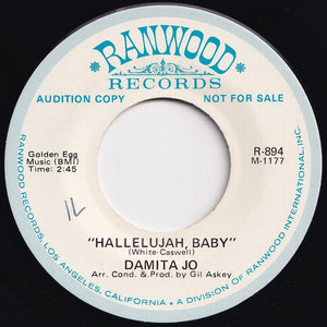 Damita Jo - Hallelujah, Baby / Two Worlds (7 inch Record / Used)