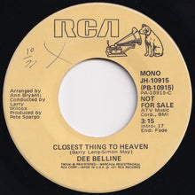 Load image into Gallery viewer, Dee Belline - Closest Thing To Heaven (Mono) / (Stereo) (7 inch Record / Used)
