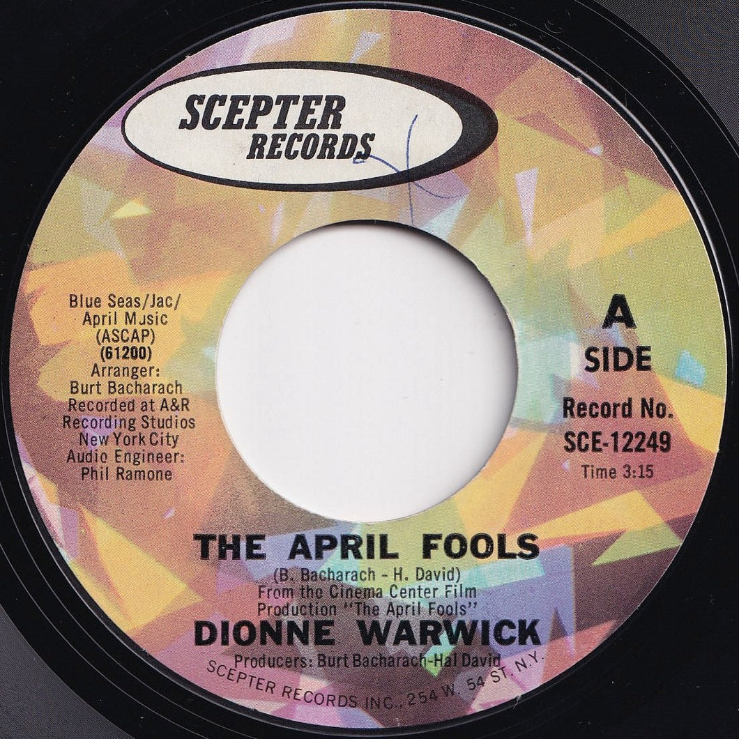 Dionne Warwick - The April Fools / Slaves (7 inch Record / Used)