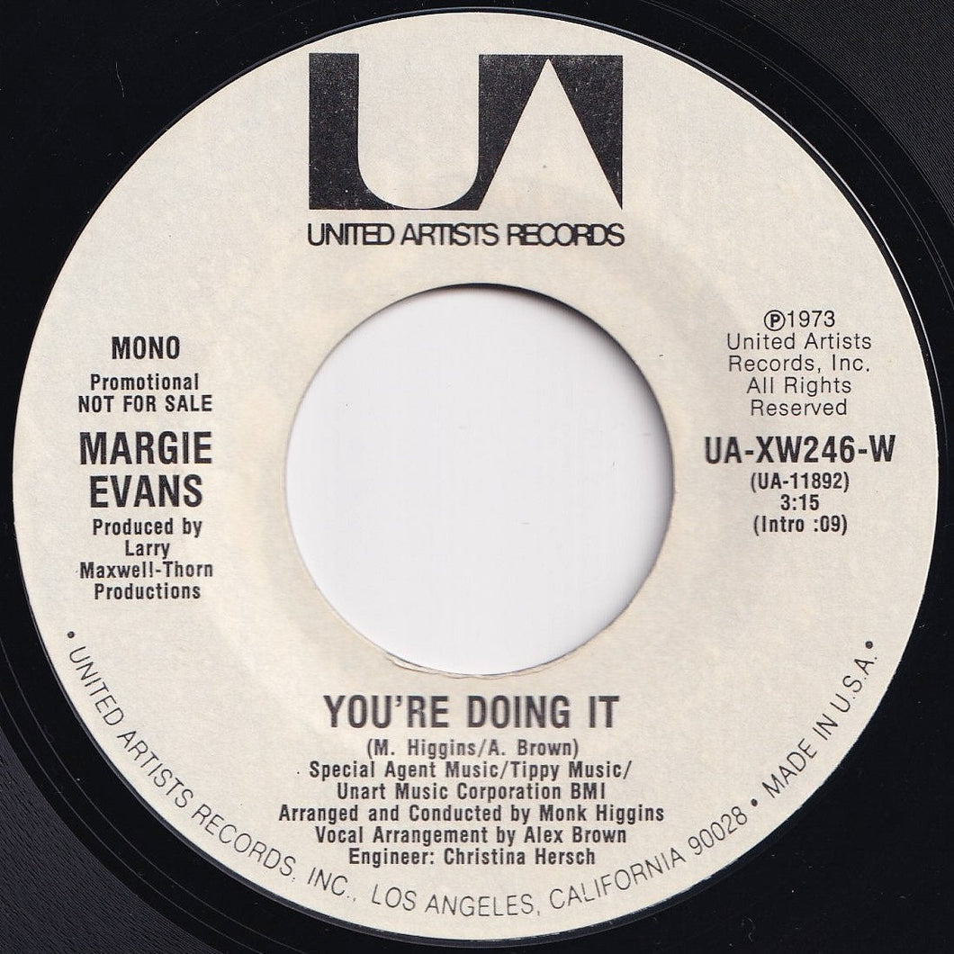 Margie Evans - You're Doing It (Mono) / (Stereo) (7 inch Record / Used)