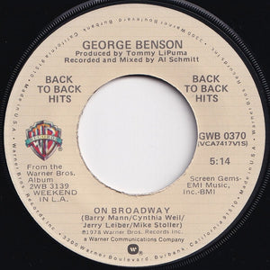 George Benson - On Broadway / Lady Blue (7 inch Record / Used)