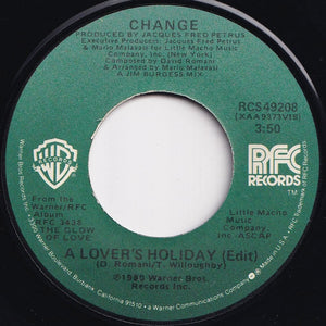 Change - A Lover's Holiday / The End (7 inch Record / Used)