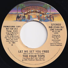 Load image into Gallery viewer, Four Tops - Let Me Set You Free (Short Version) / (Long Version) (7 inch Record / Used)
