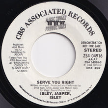 画像をギャラリービューアに読み込む, Isley Jasper Isley - Serve You Right / Same (7 inch Record / Used)
