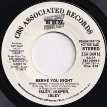 画像をギャラリービューアに読み込む, Isley Jasper Isley - Serve You Right / Same (7 inch Record / Used)
