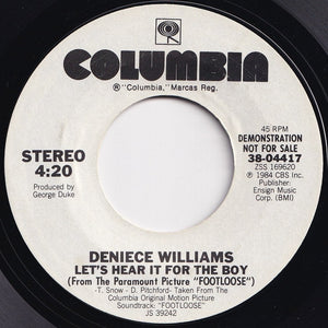 Deniece Williams - Let's Hear It For The Boy / Let's Hear It For The Boy (7 inch Record / Used)