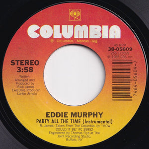 Eddie Murphy - Party All The Time / (Instrumental) (7 inch Record / Used)