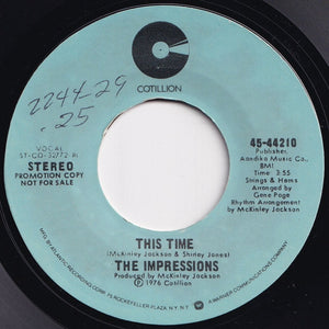 Impressions - This Time (Mono) / (Stereo) (7 inch Record / Used)