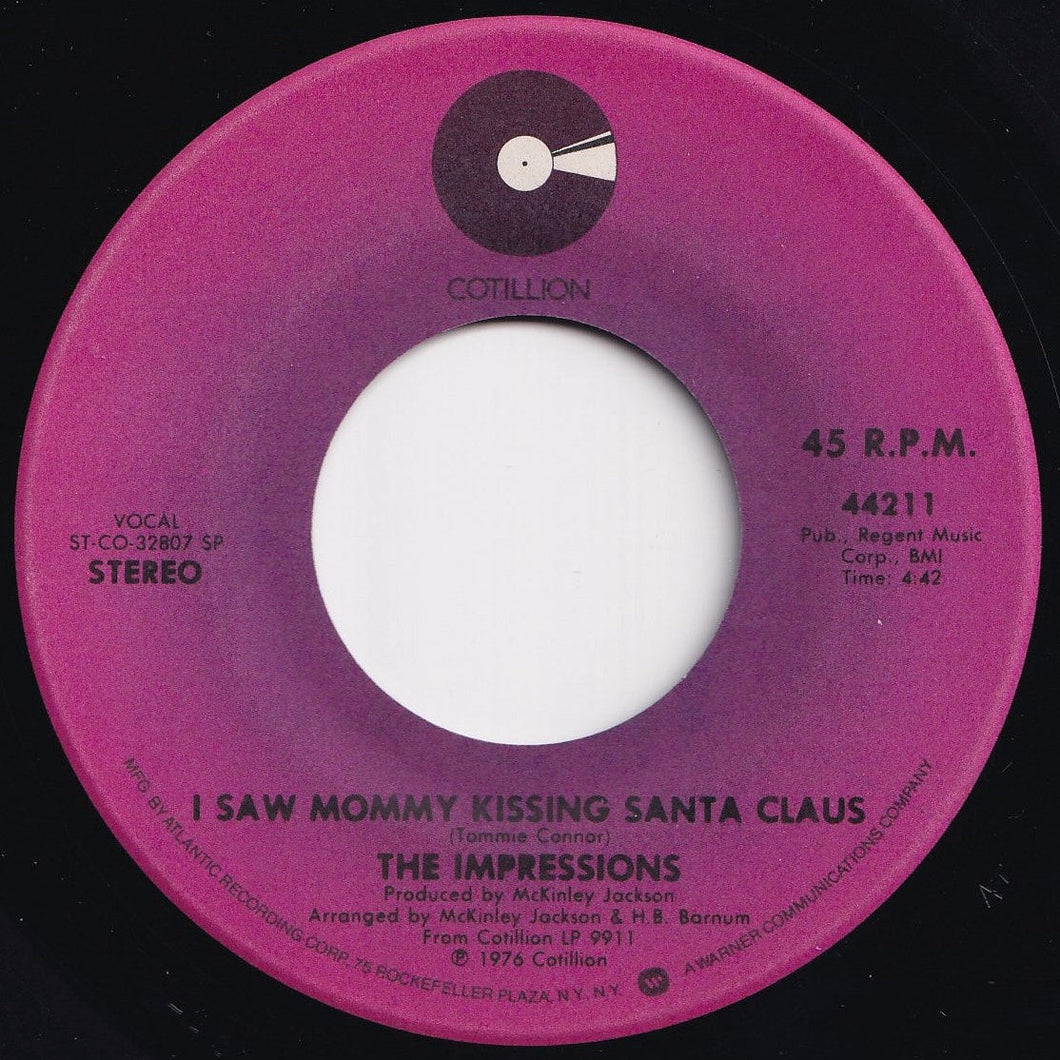 Impressions - I Saw Mommy Kissing Santa Claus / Silent Night (7 inch Record / Used)