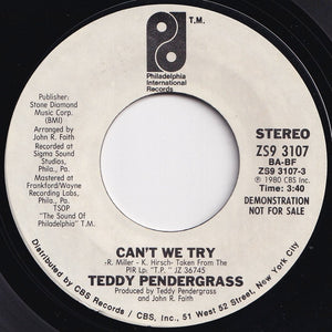 Teddy Pendergrass - Can't We Try / Can't We Try (7 inch Record / Used)