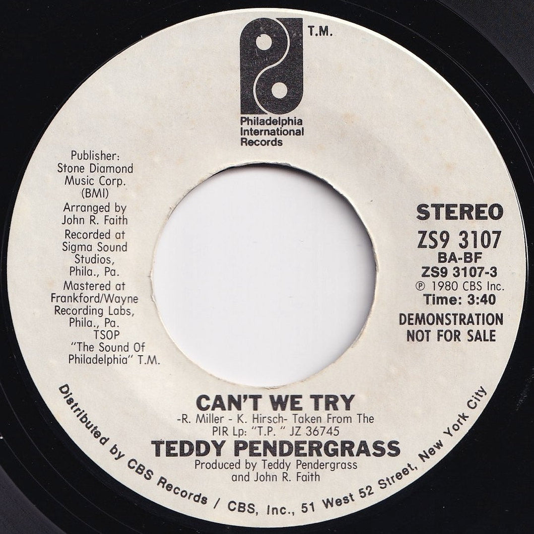 Teddy Pendergrass - Can't We Try / Can't We Try (7 inch Record / Used)