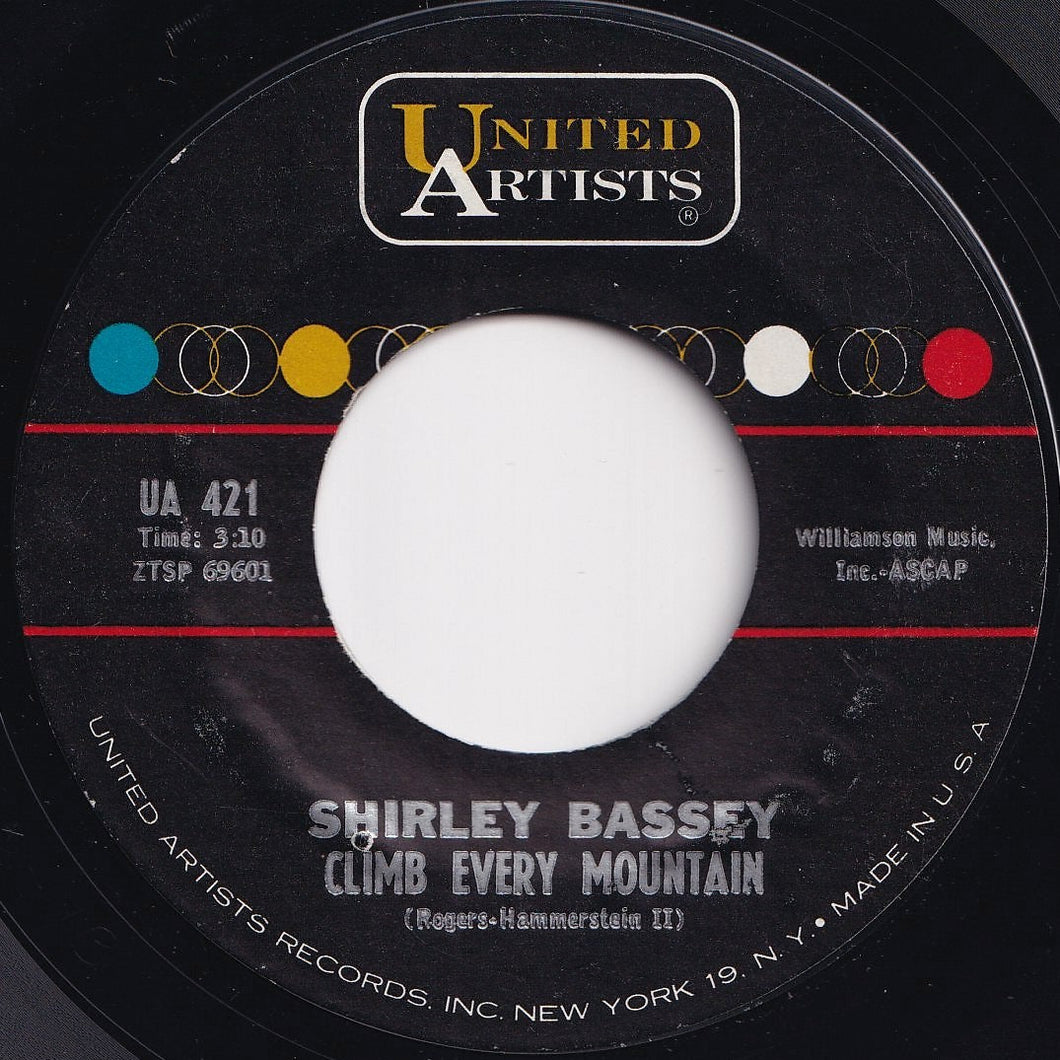 Shirley Bassey - Climb Every Mountain / Where Are You (7 inch Record / Used)