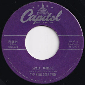 Nat King Cole Trio - It's Only A Paper Moon / Sweet Lorraine (7 inch Record / Used)