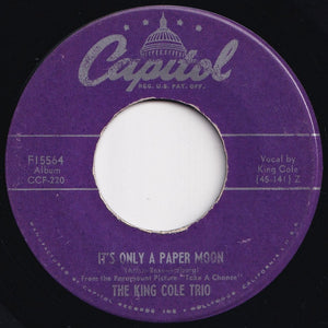 Nat King Cole Trio - It's Only A Paper Moon / Sweet Lorraine (7 inch Record / Used)