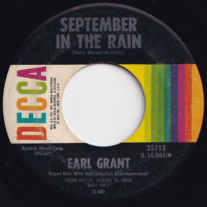 Earl Grant - Summertime / September In The Rain (7 inch Record / Used)