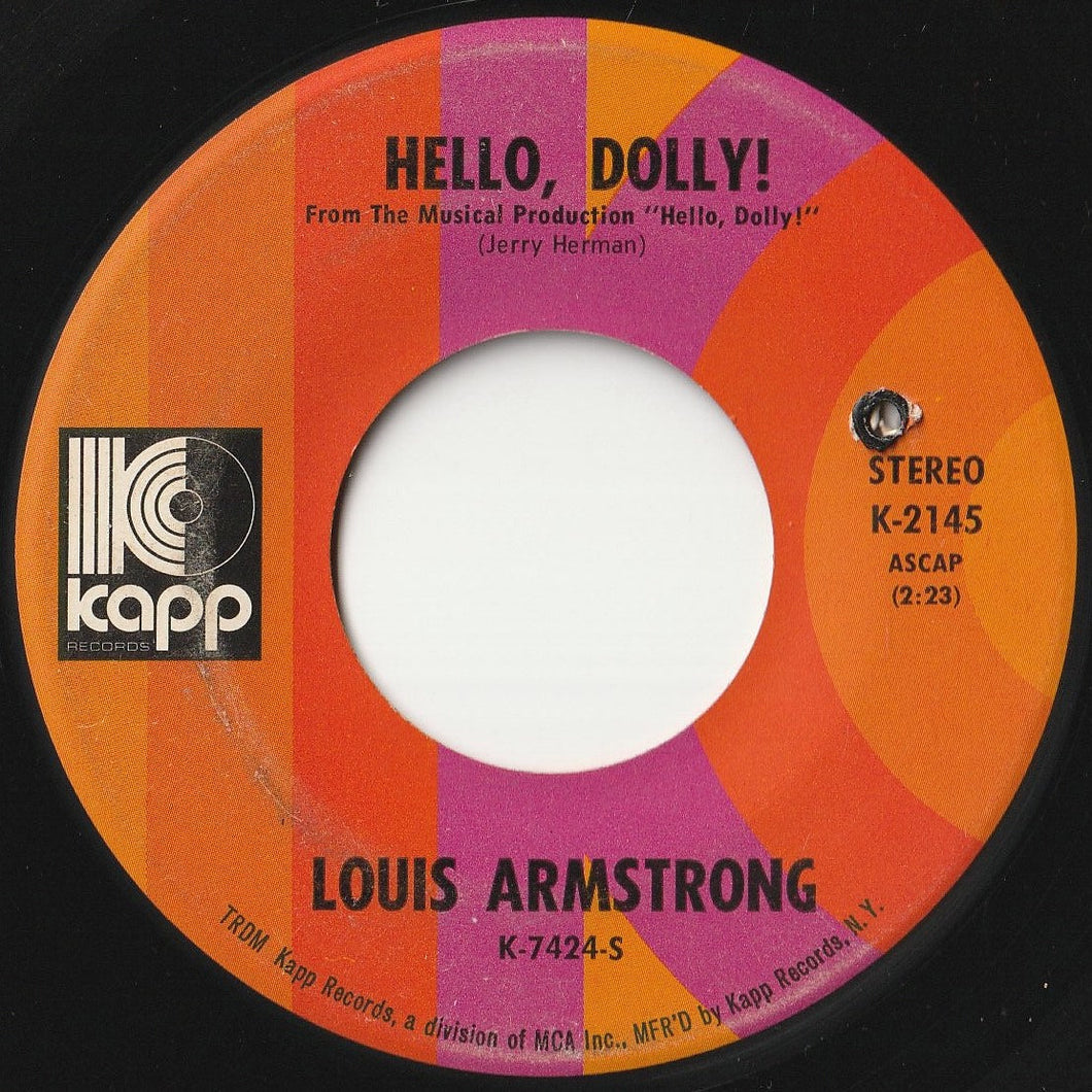 Louis Armstrong - Hello, Dolly! / That's All I Want The World To Remember Me By (7 inch Record / Used)