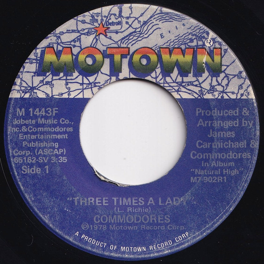 Commodores - Three Times A Lady / Look What You've Done To Me (7 inch Record / Used)