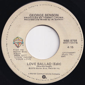 George Benson - Love Ballad / You're Never Too Far From Me (7 inch Record / Used)