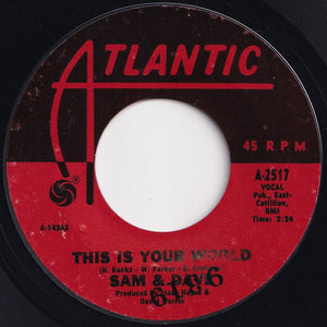 Sam & Dave - You Don't Know What You Mean To Me / This Is Your World (7 inch Record / Used)