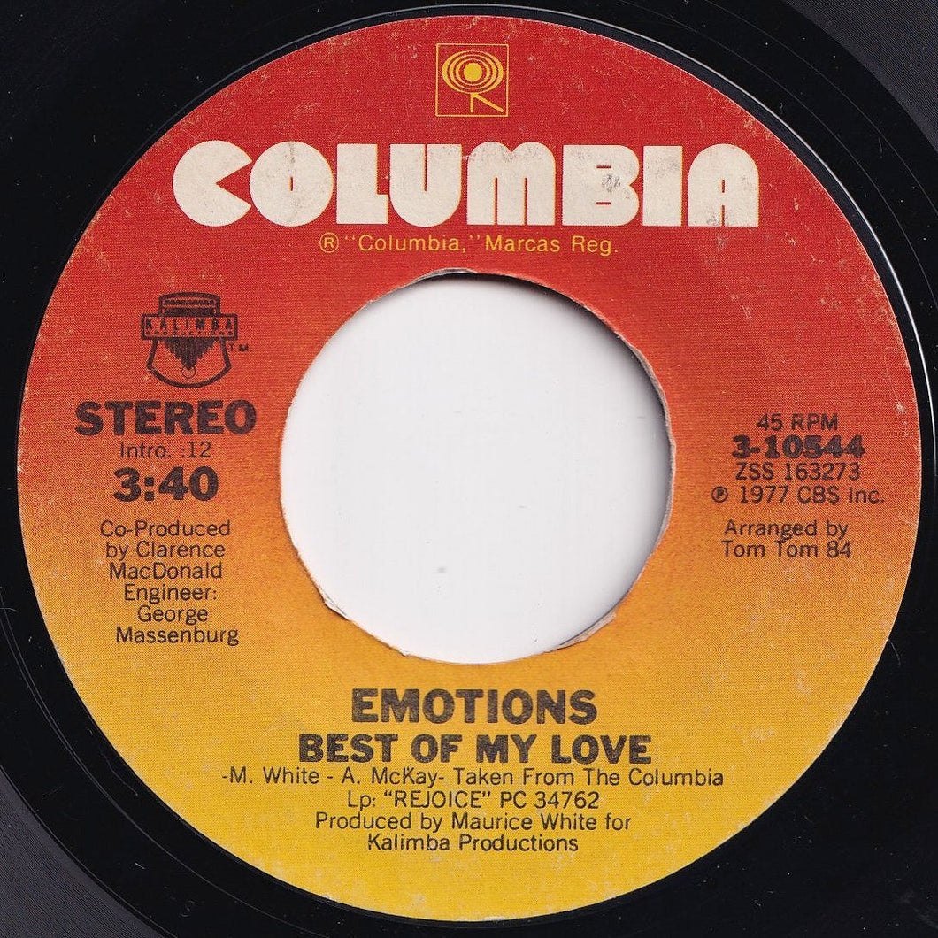 Emotions - Best Of My Love / A Feeling Is (7 inch Record / Used)