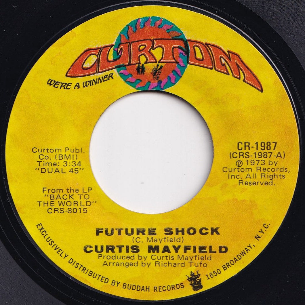 Curtis Mayfield - Future Shock / The Other Side Of Town (7 inch Record / Used)