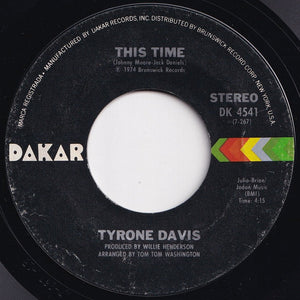 Tyrone Davis - This Time / Homewreckers (7 inch Record / Used)