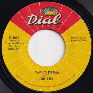 Joe Tex - Papa's Dream / I'm Comin' Home (7 inch Record / Used)