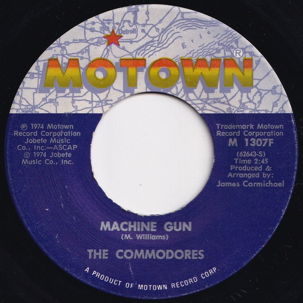 Commodores - Machine Gun / There's A Song In My Heart (7 inch Record / Used)