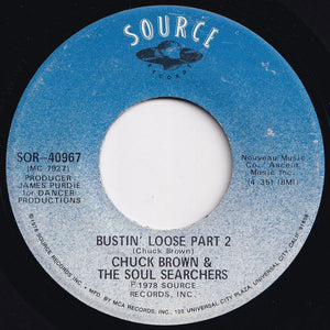 Chuck Brown & The Soul Searchers - Bustin' Loose (Part 1) / (Part 2) (7 inch Record / Used)