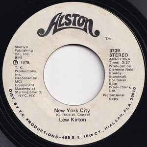 Lew Kirton - New York City / New York City (7 inch Record / Used)