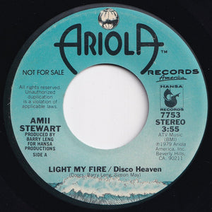 Amii Stewart - Light My Fire Disco Heaven (Mono) / (Stereo) (7 inch Record / Used)