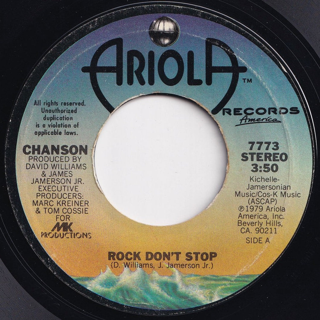 Chanson - Rock Don't Stop / Magic Carpet Ride (7 inch Record / Used)