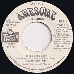 Coyote McCloud - Where's The Beef / Where's The Beef (7 inch Record / Used)