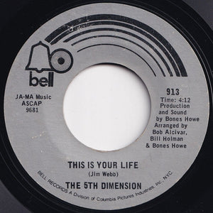 5th Dimension - On The Beach (In The Summertime) / This Is Your Life (7 inch Record / Used)